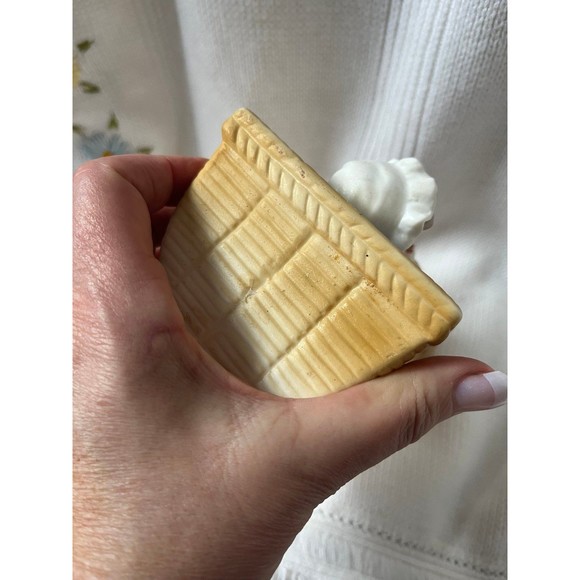 Rare Vintage Bisque Baby in Cradle - Picture 6 of 8